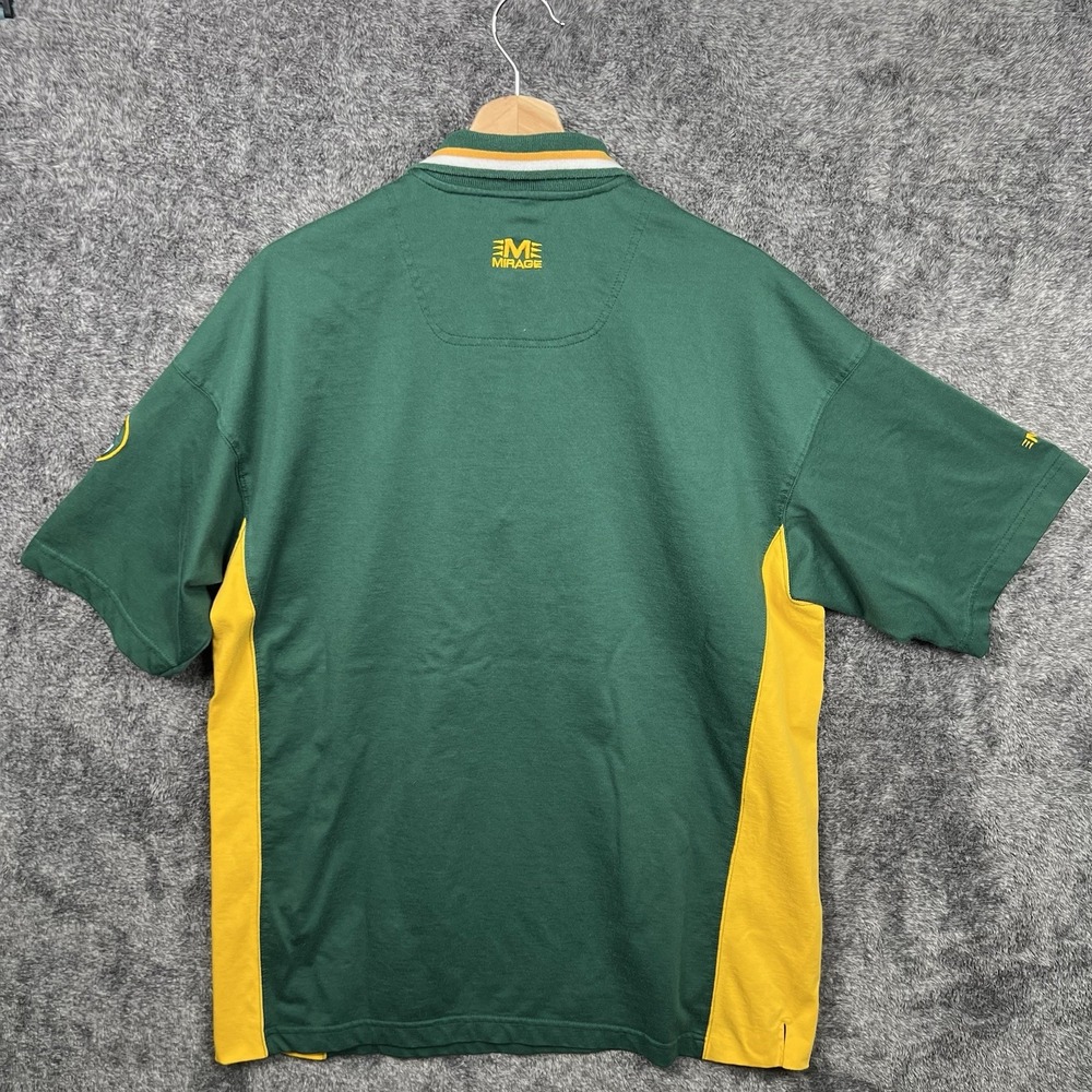 Green Bay Packers Vintage Y2K Polo Shirt Men's Large Mirage NFL Preppy - Picture 8 of 10
